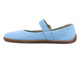 Dámské barefoot minimalistické kožené polobotky Nika Komfort 1445, světle modré