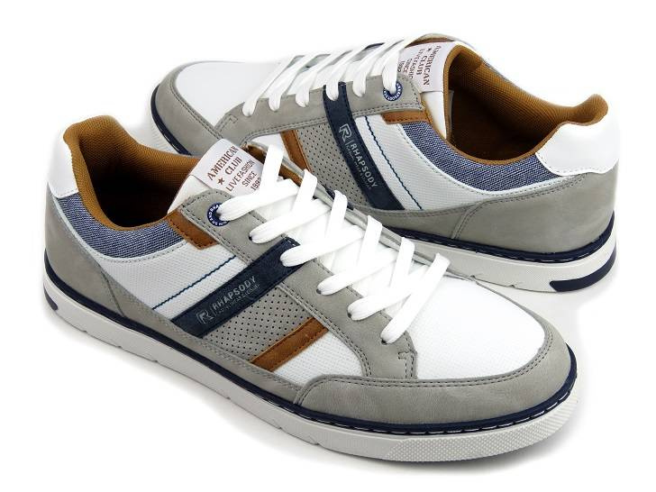 Pánská sportovní obuv - AMERICAN CLUB RH76/22, bílá