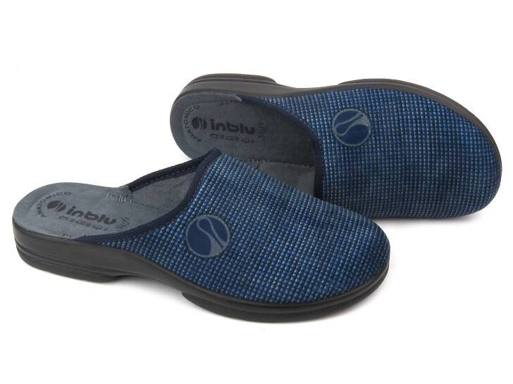 Pánské pantofle s měkkou stélkou - INBLU ALCE, tmavě modrá