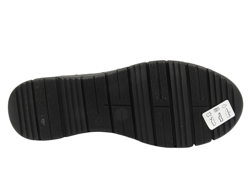 Dámské kotníkové boty na klínku HELIOS Comfort 552, černé 2