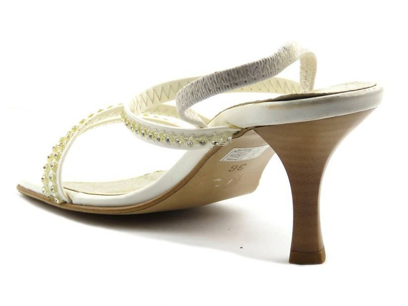 Dámské sandály na vysokém podpatku - IGA 259, bílé