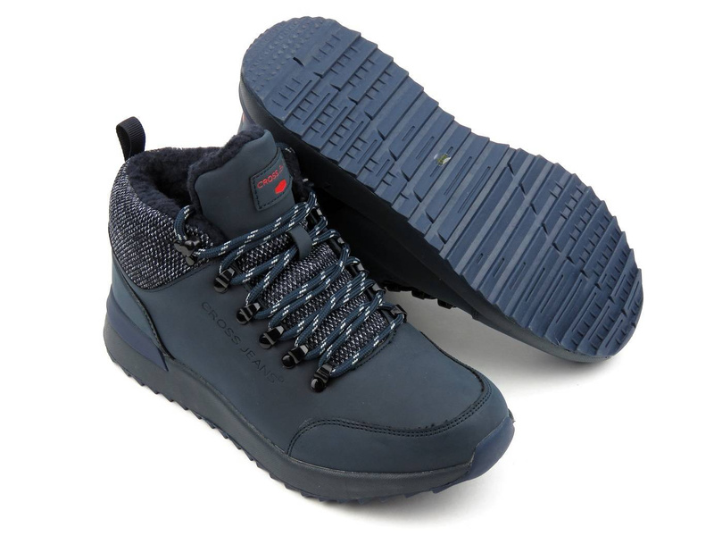 Pánské zimní boty CROSS JEANS EE1R4115C, tmavě modrá