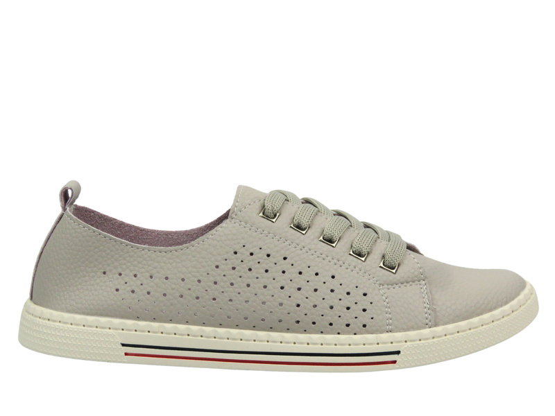 Kožené dámské polobotky - Nika Komfort H-607, béžové