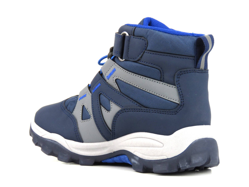 Kotníkové boty, zimní sportovní boty pro kluky - AXIM 23017, tmavě modrá