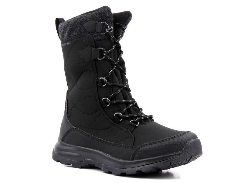 Vysoké trekingové, dámské sněhule DK TECH SoftShell 2105, černé