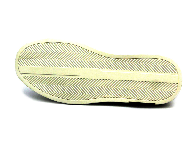 Skórzane sneakersy męskie - JOHN DOUBARE A921-1, czarne