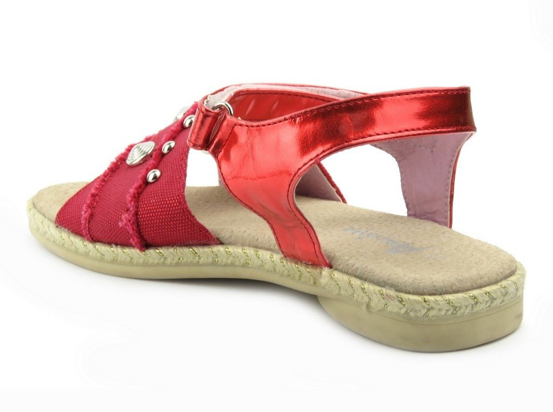 American Club 615606 dětské dívčí sandály, červené