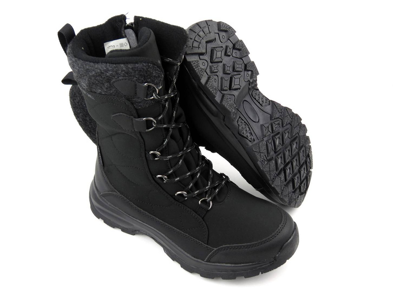 Vysoké trekingové, dámské sněhule DK TECH SoftShell 2105, černé