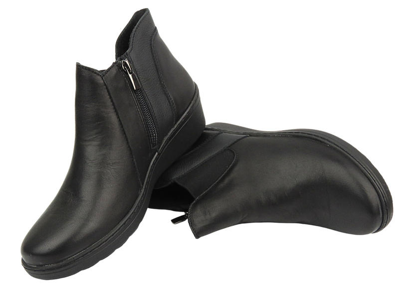 Elegantní dámské boty na platformě - HELIOS Comfort 596, černá