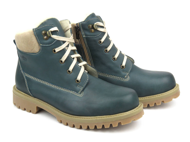 Trappery, pánské holínky s vlnou - HELIOS Komfort 822, zelené