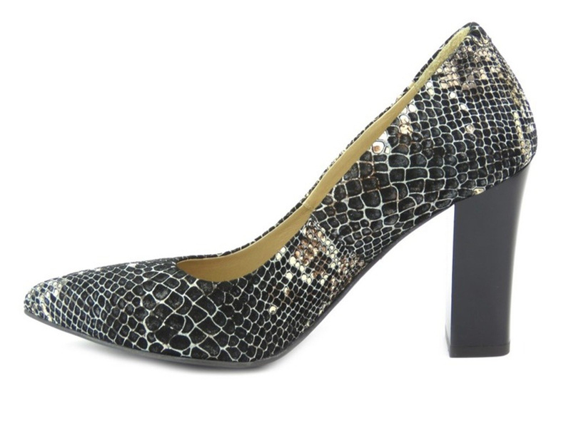 Lodičky z imitace hadí kůže - Kati 1521