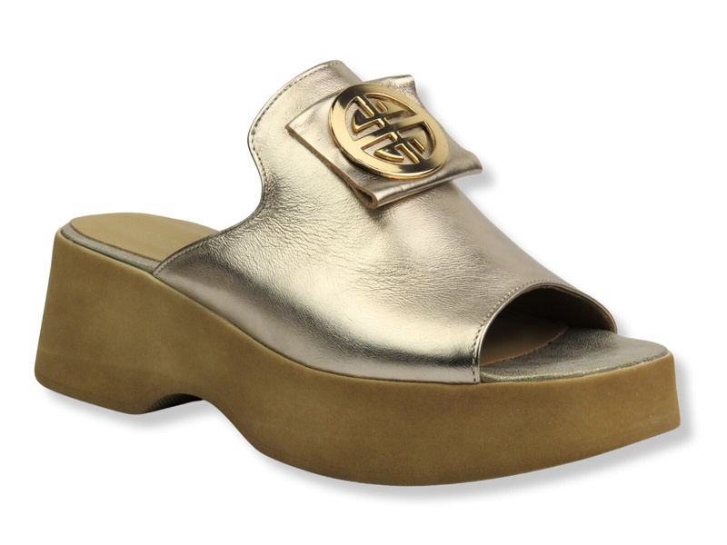 Dámské sandály na klínku - VENEZIA 003 MERTER, šedé