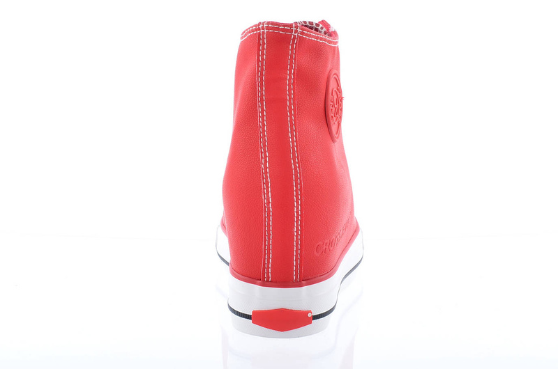 Dámské tenisky se skrytým klínem - CROSS JEANS II2R4026, červené