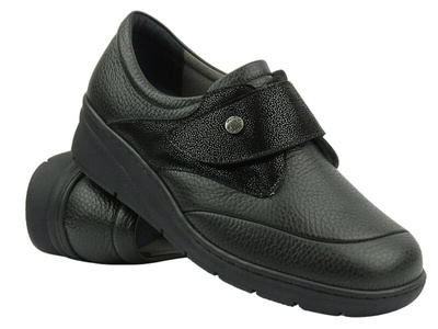 Dámská obuv se zvýšenou šířkou K - AXEL KOSELA 1705/9705, černá