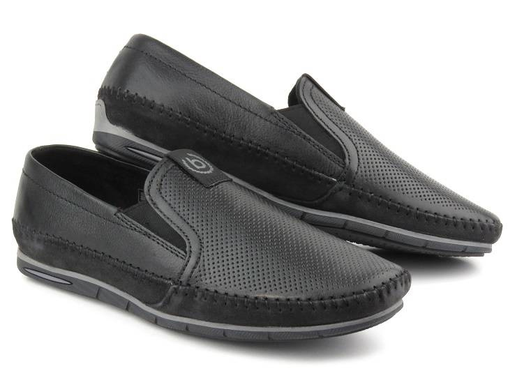 BUGATTI 321-A2X6E-1000 pánské nazouváky, černé