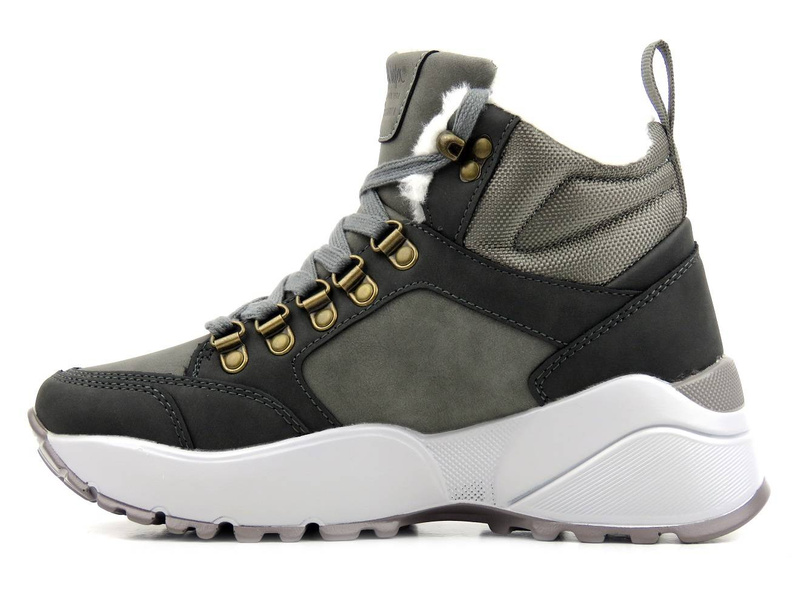 Teplé dámské sněhule se silnou podrážkou - LEE COOPER LCJ-21-31-0620L, šedé