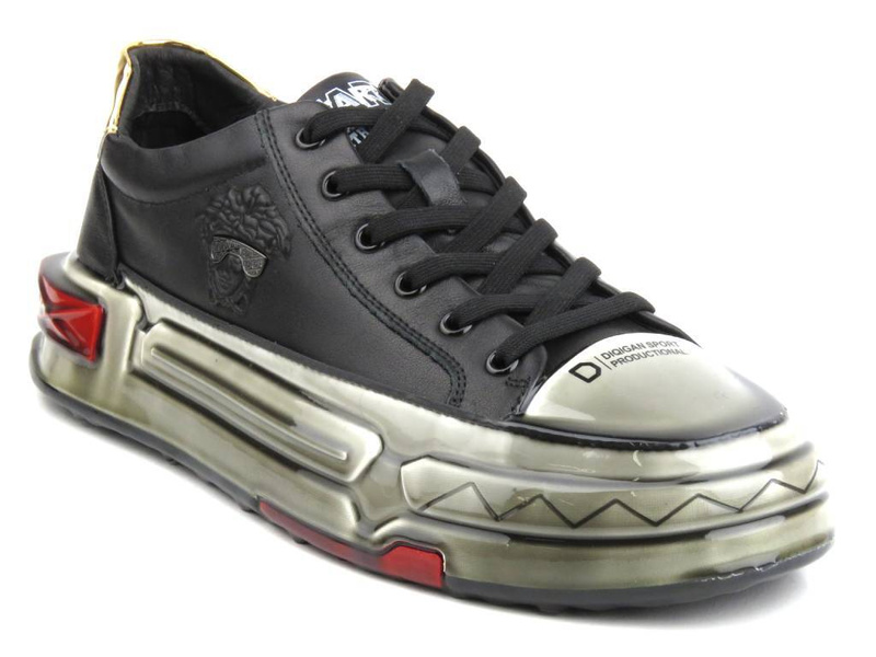 Moderní pánské tenisky - JOHN DOUBARE 9699, černé