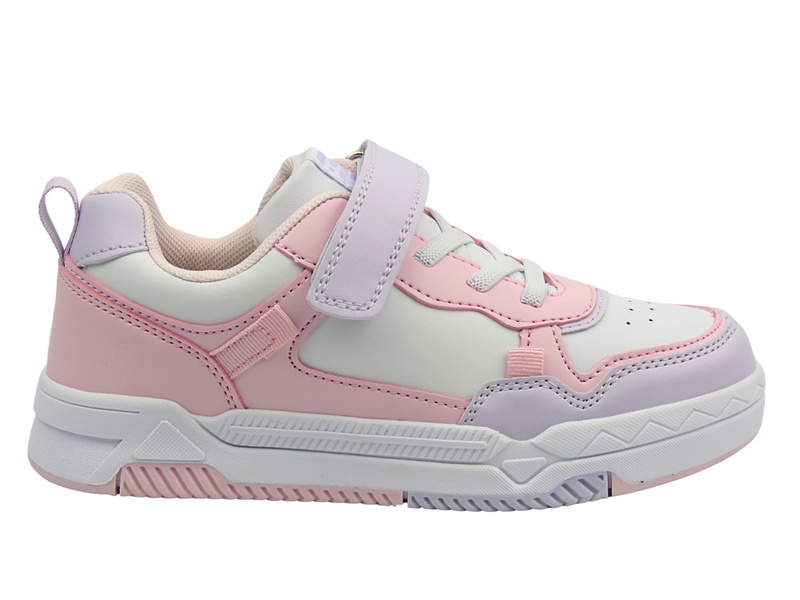 Dětské sportovní boty American Club ES 177, bílo-růžové