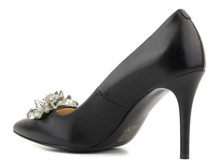 Kožené lodičky na vysokém podpatku - UNCOME 35006, černé