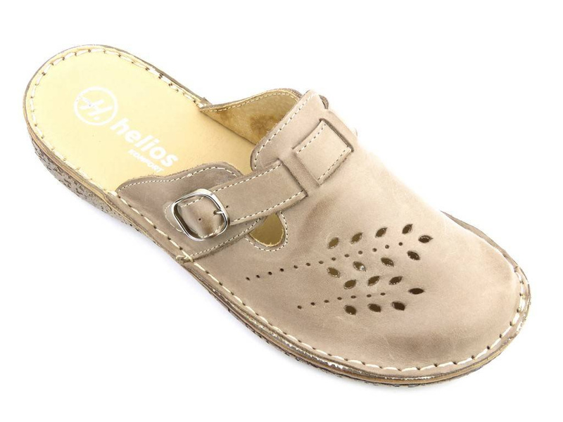 Dámské žabky s nastavitelným páskem - Helios Komfort 264, béžová