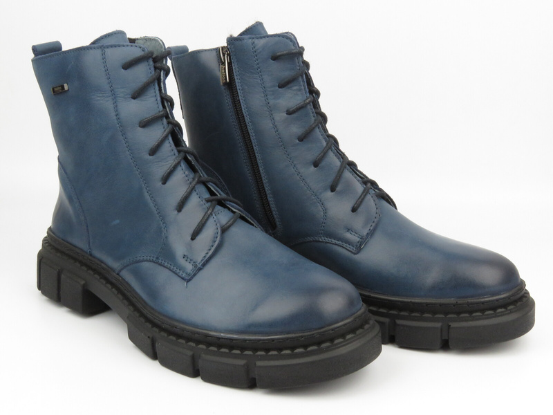 Kožené kozačky, dámské kozačky polské značky HELIOS Komfort 549, zelené