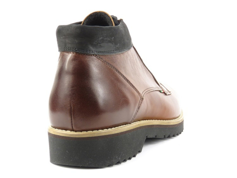 Pánské kožené boty Conhpol Dynamic 599V, hnědé