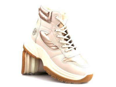 Dámské sněhule na platformě - LEE COOPER LCJ-23-44-1972L, béžové