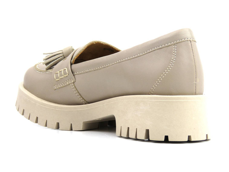 Béžové dámské boty a mokasíny Maciejka 05497