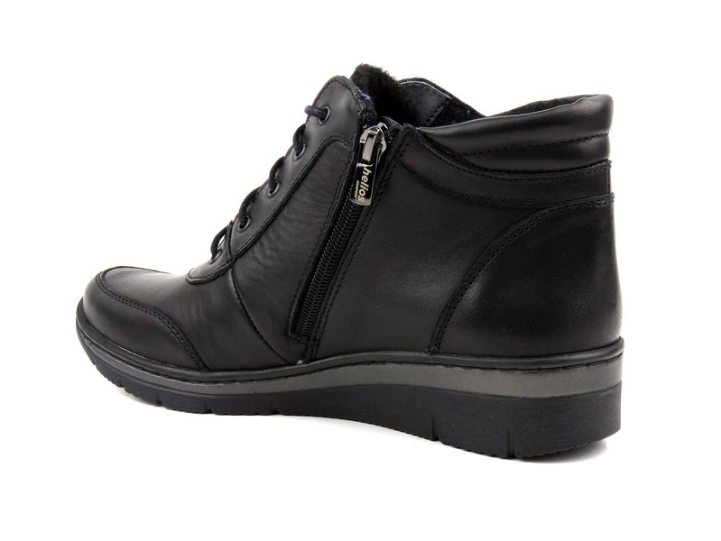 Kožená dámská sportovní obuv HELIOS Komfort 531-2, černá