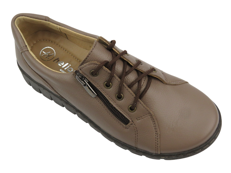 Dámské kožené boty HELIOS Komfort 411, tmavě modrá 3