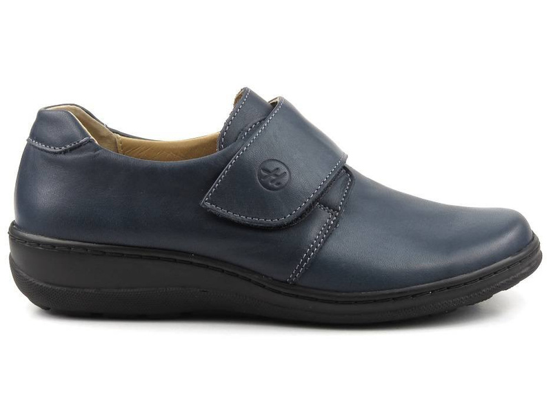 Pohodlné dámské boty se širším svrškem - HELIOS 382-2, tmavě modrá