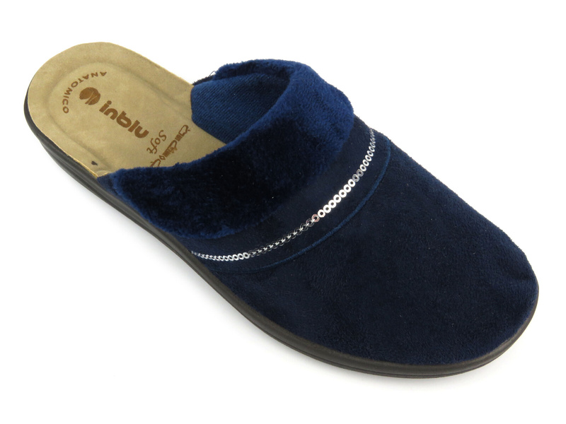 Pohodlné dámské pantofle INBLU 5D05T704, bordó