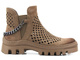 Dámské jarní, prolamované pracovní boty - Potocki 23-12028BR, hnědé