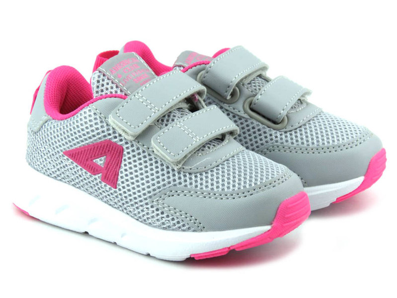 Sportovní obuv, dětské tenisky - AMERICAN CLUB ES 127/23, šedá