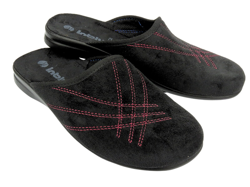 Pánské pantofle s měkkou stélkou - INBLU OG-2J, černé