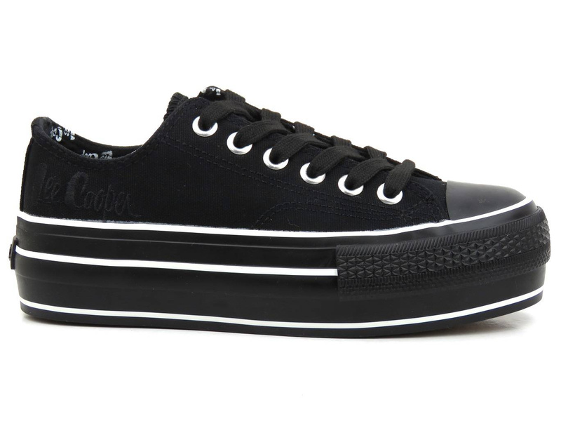 Dámské tenisky na platformě - LEE COOPER 22-31-0843L, černé