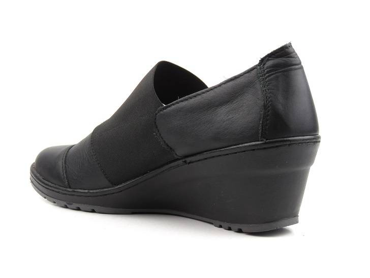 Dámská kožená obuv - Helios Komfort 707, černá