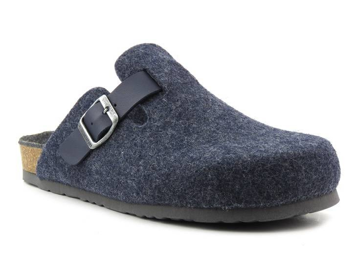 Pánské pantofle z přírodní plsti - BRINKMANN 220016-05, tmavě modrá