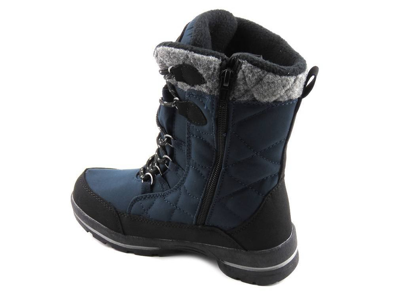 Dětské sněhule s membránou a softshellem - AMERICAN CLUB SN14/23, tmavě modrá