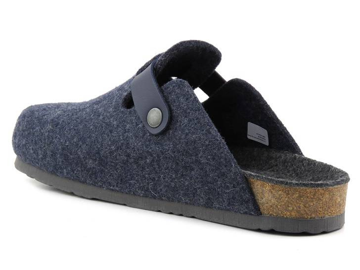 Pánské pantofle z přírodní plsti - BRINKMANN 220016-05, tmavě modrá