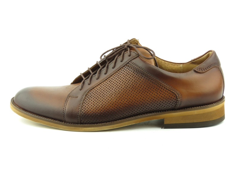 Pánské boty z vysoce kvalitní stínované kůže - IGUANA Lider 348-606, hnědá