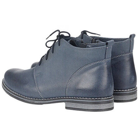 Dámské kozačky od polského výrobce - Syrena 4000, tmavě modrá