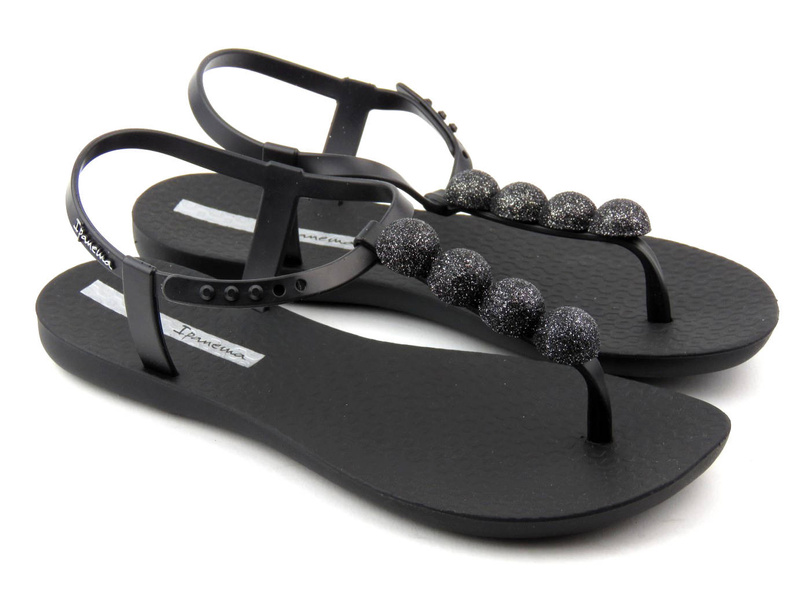 Elegantní dámské sandály s lesklými kuličkami - Ipanema 26751, černá