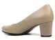 Kožené lodičky na vysokém podpatku - GALANT 905/1, béžové