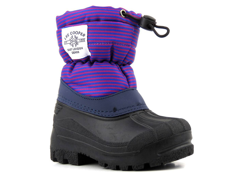 Dětské sněhule s ovčí kůží - LEE COOPER LCJ-21-44-0526K, fialové