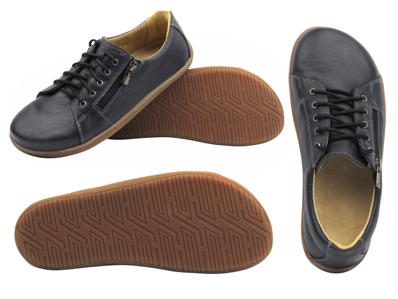 Barefoot dámské minimalistické polobotky v tmavě modré barvě Helios Komfort 436