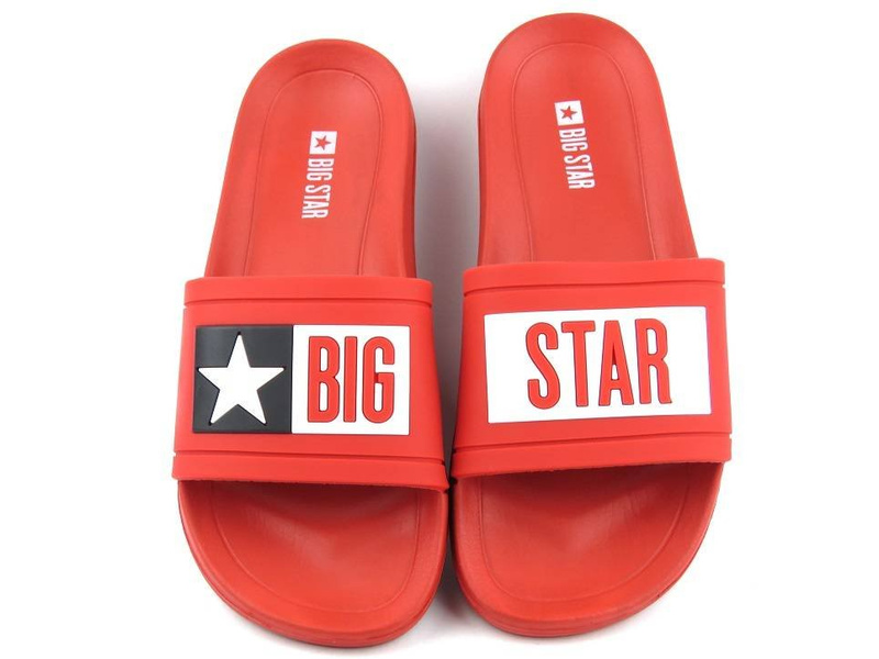 Dámské gumové žabky se silnou podrážkou - Big Star DD274A267, červené