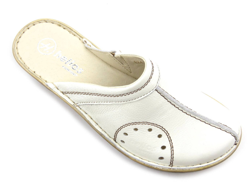 Pohodlné dámské sandály na klínku - HELIOS Komfort 624, bílá 2