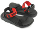 Dámské sportovní sandály na suchý zip - Lee Cooper LCW-22-34-0954, červeno-černé