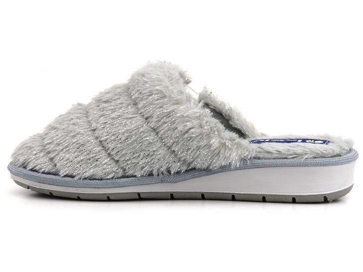 Kožešinové, měkké dámské pantofle - INBLU LB-95, šedé